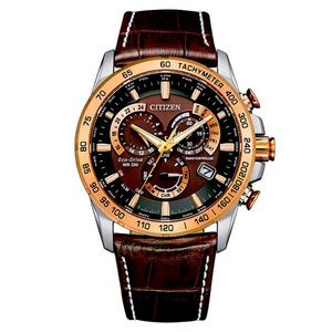 Citizen Eco-Drive PCAT Stainless Steel Chronograph Men's Quartz Watch